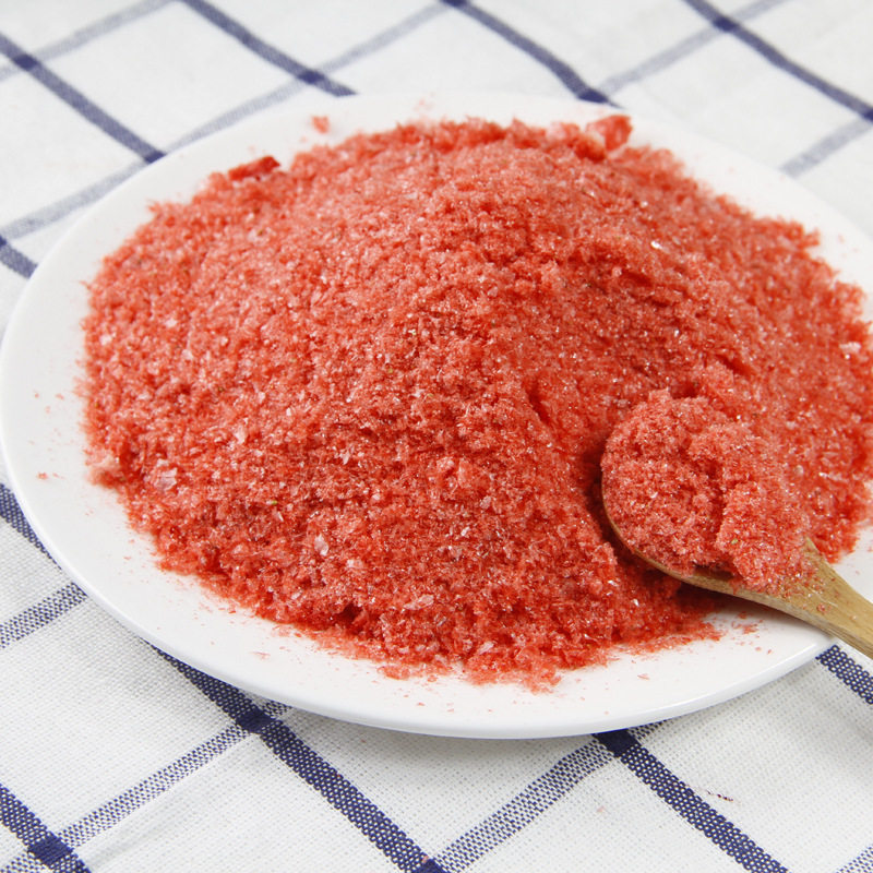 Source Factory Freeze Dried Strawberry Powder Sugar Powder Beverage Baking Pastry Ice Cream Commercial Wholesale Raw Material Drink Fruit Powder