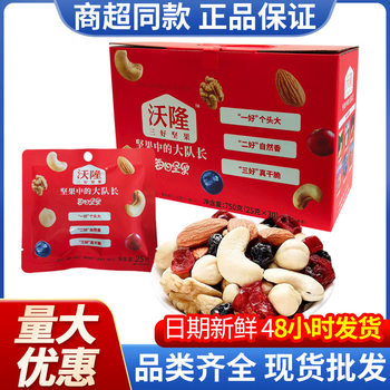 Wolong Daily Nuts 25g*30 Packs Cashew Walnut Mixed Dried Nuts Daily Nuts Spring Festival Gift Box