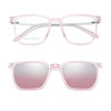Polarized Magnetic Glasses Retro No-degree Myopia Glasses Frame Magnetic Clip-on Sunglasses Simple Colorful Sunglasses