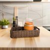 Imitation Rattan Kitchen Storage Box Hand-Woven Basket Desktop Snack Sundry Storage Box Cosmetics Storage Basket