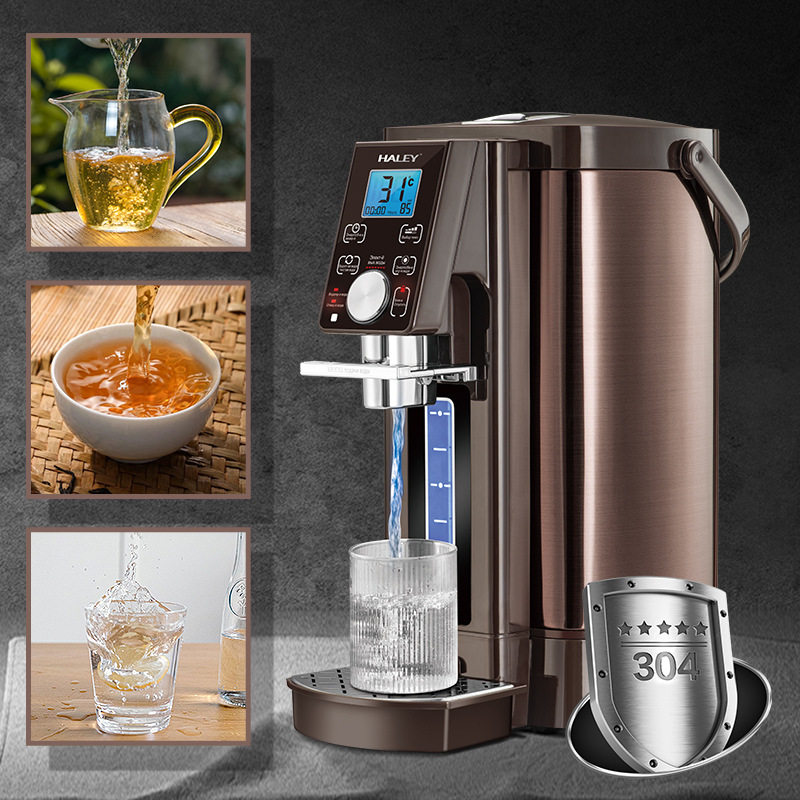 HALEY Cross-border Insulation Electric Kettle Stainless Steel High-power Kettle Double-layer Anti-scald Overheat Protection Kettle