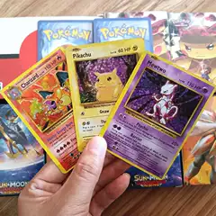 DIY Pokémon First Generation Flash Card 1996 Charizard Pikachu Baby Card Ex Trainer Metal