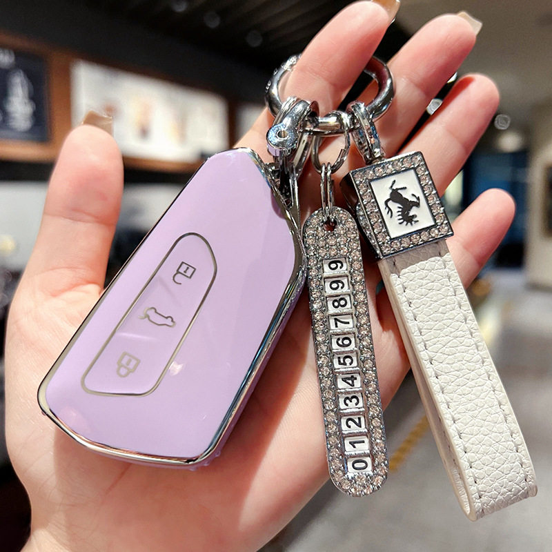 Applicable to Volkswagen Golf 8 key case car id4xcrozz lingdu L bag id6 border shell buckle Tuang X/pro