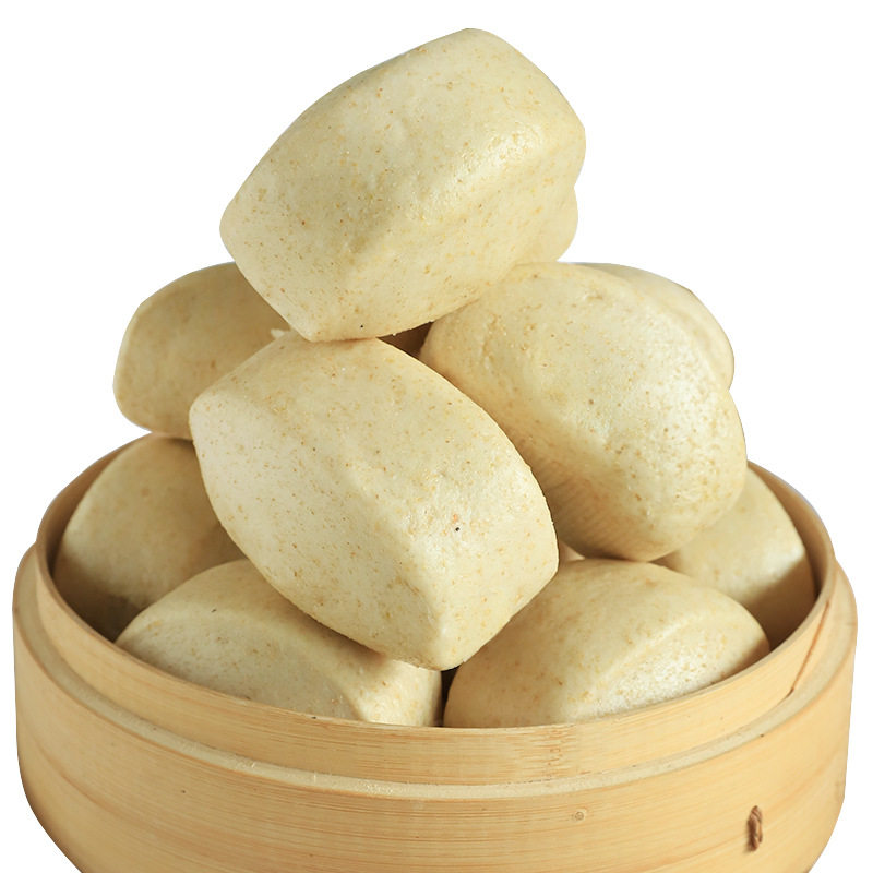 Shandong Wholesale Production of Whole Wheat Germ Steamed Buns, Knife-Cut Whole Wheat Steamed Buns, Bran-Containing Steamed Buns, Fitness Steamed Buns