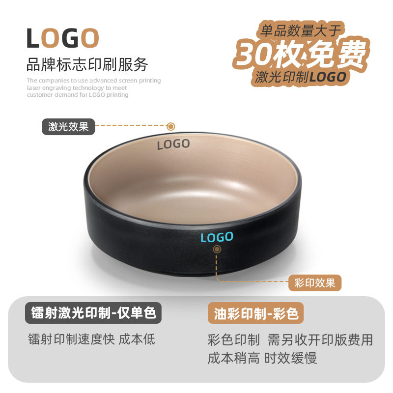 Two-color melamine plate tableware commercial barbecue barbecue plate hot pot restaurant dish side dish dish dish Noodle Bowl Cup spoon