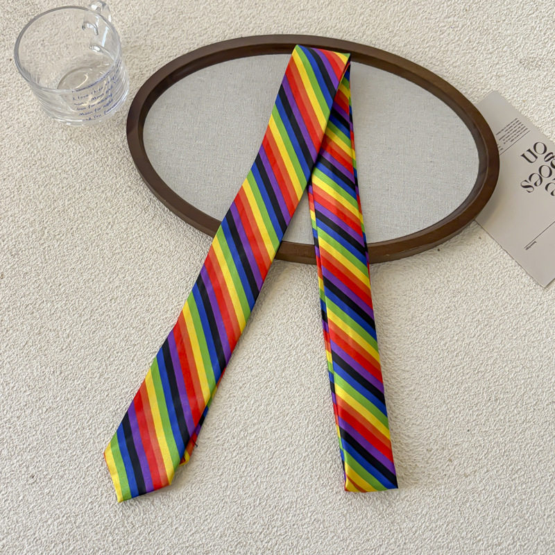 カラフルストライプネクタイ - 約155cm