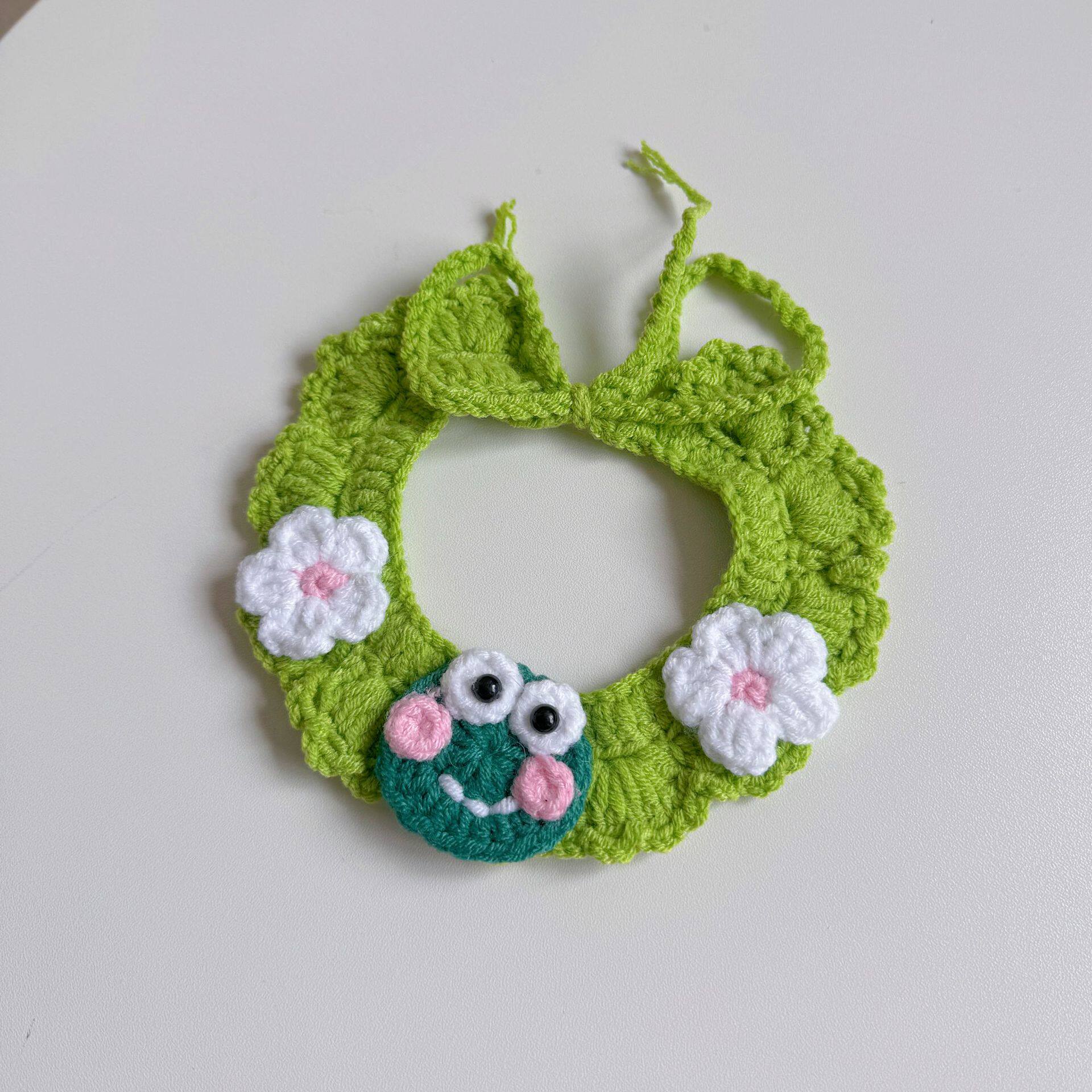 Pet Hand-woven Collar Cute Cat Knitted Necklace Baby Cat Neck Ring Small Dog Dog Neck Decoration