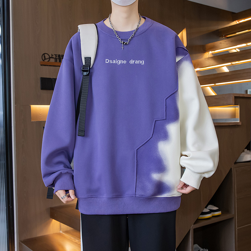 17 Spring and Autumn Long Sleeve Sweat Boys 13 Junior High School Students 14 Fashionable Handsome 15-year-old Teenagers Men's Top 16