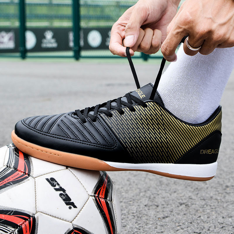 Giày bóng đá nam cổ thấp đinh gãy tập luyện thi đấu size 38-45 — DR07 đinh gãy đen trắng, DR07 đinh gãy vàng đen