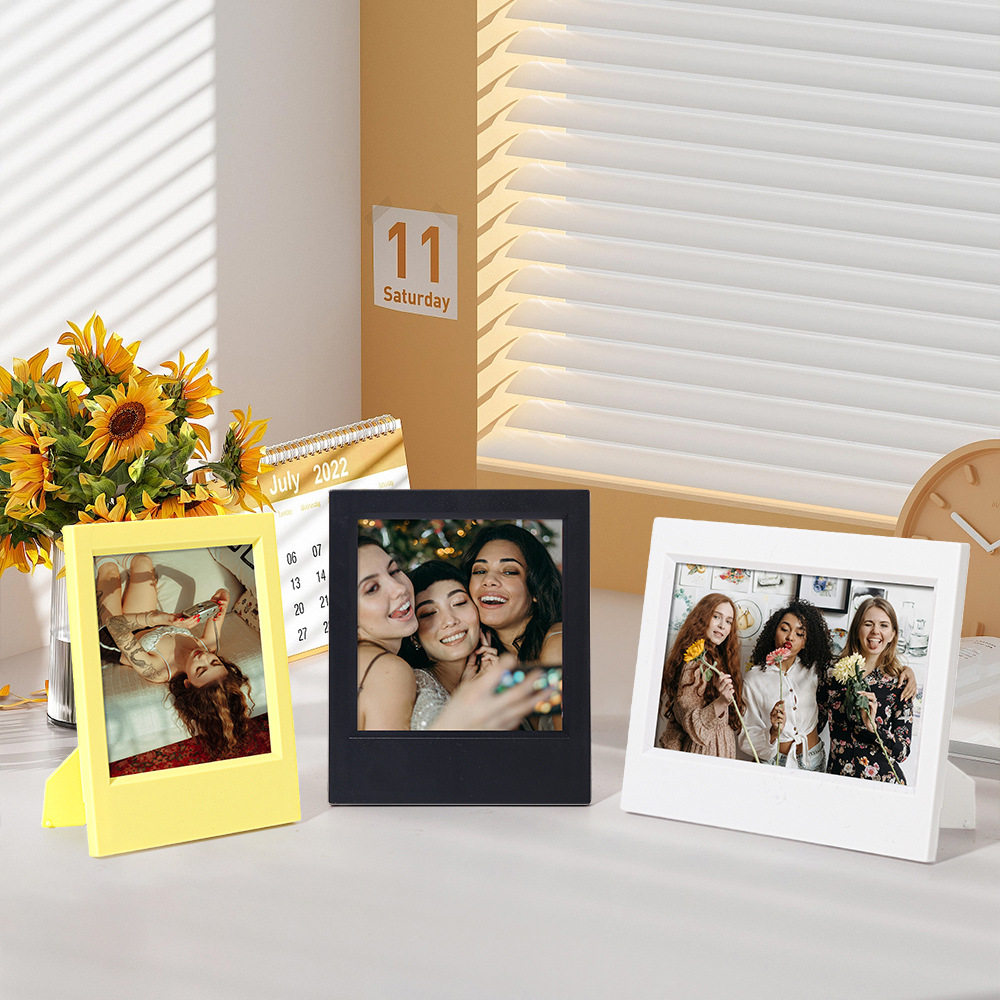 Ins Simple 5inch Polaroid Small Photo Frame Living Room Bedroom Study Hollow Photo Frame Wide/Polaroid Empty Frame