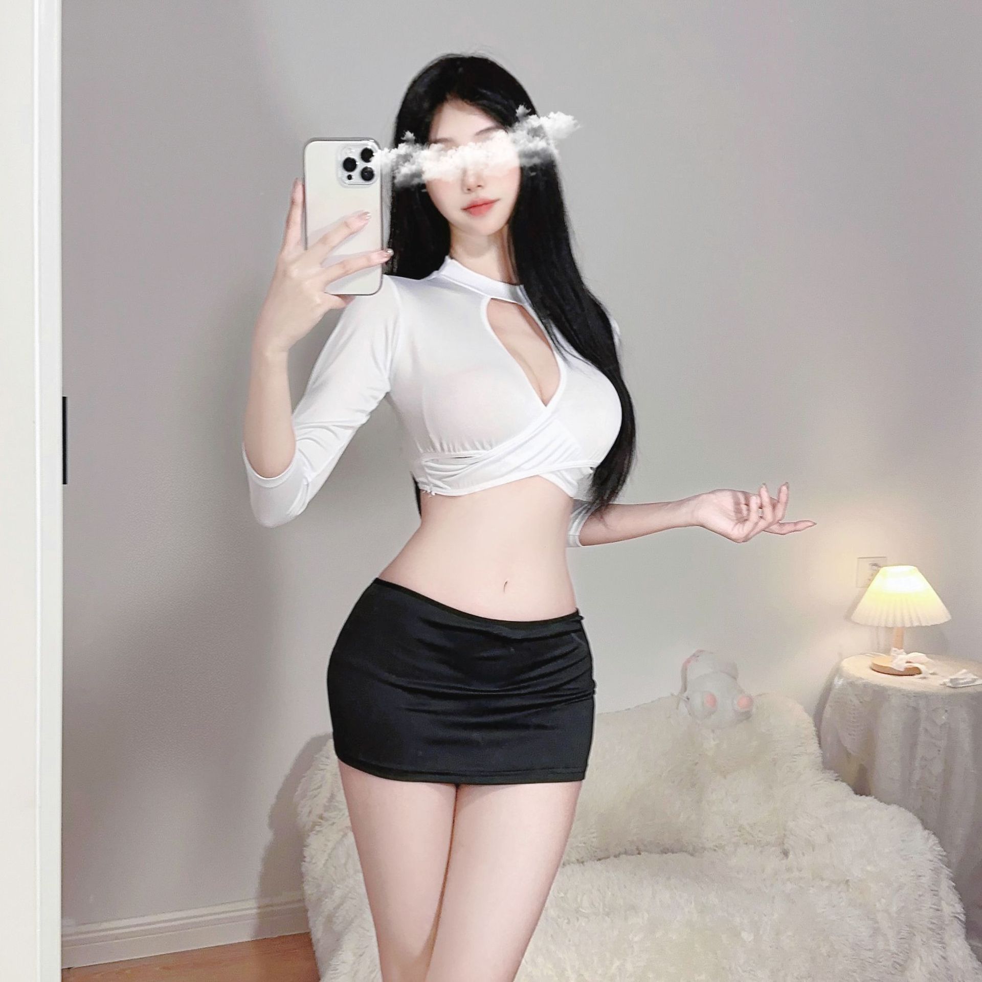 ol女秘装镂空超短裙透视包臀短裙泳衣制服教师职业装情趣内衣代发