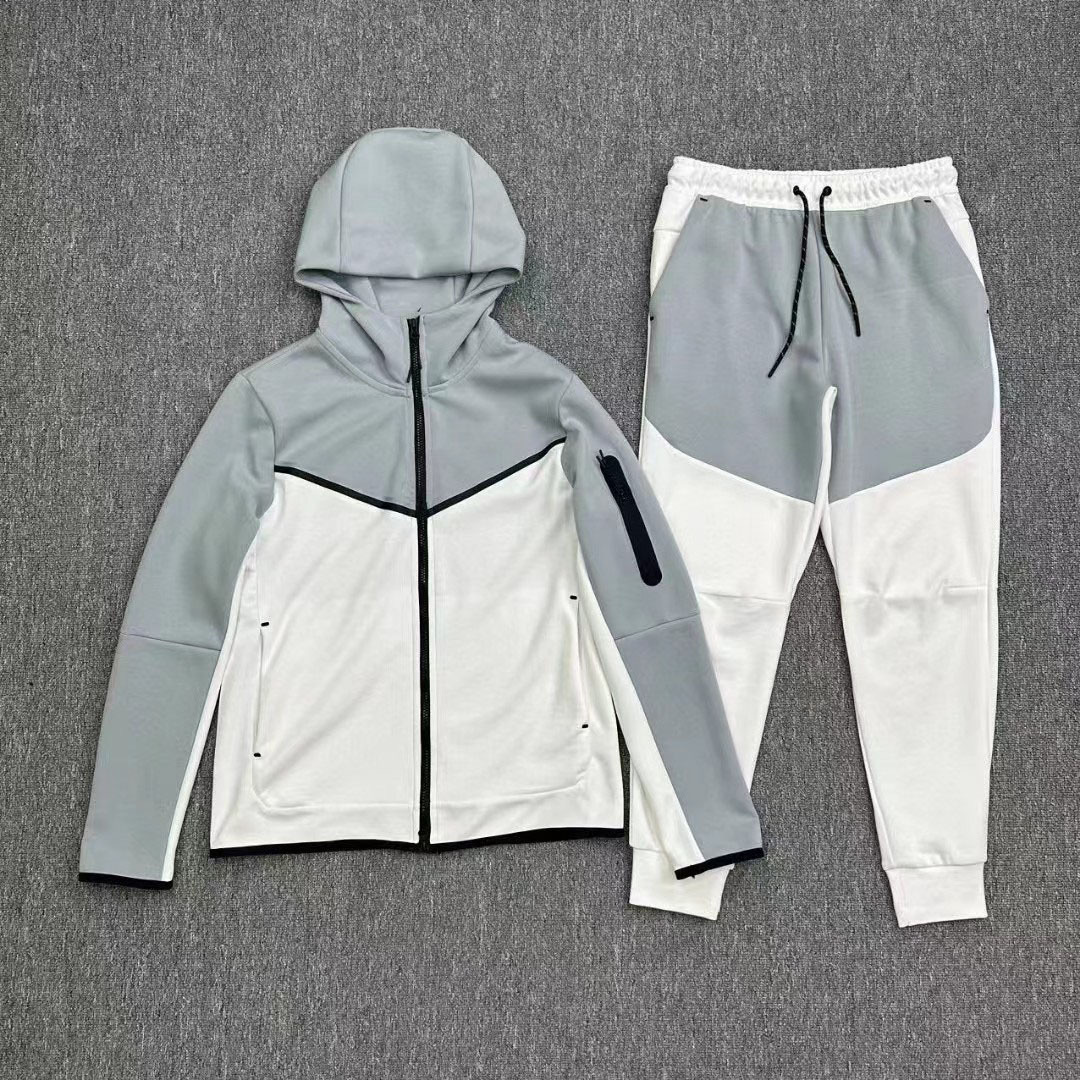 2024 casual sports hooded men's side zipper 490 and 163 suits