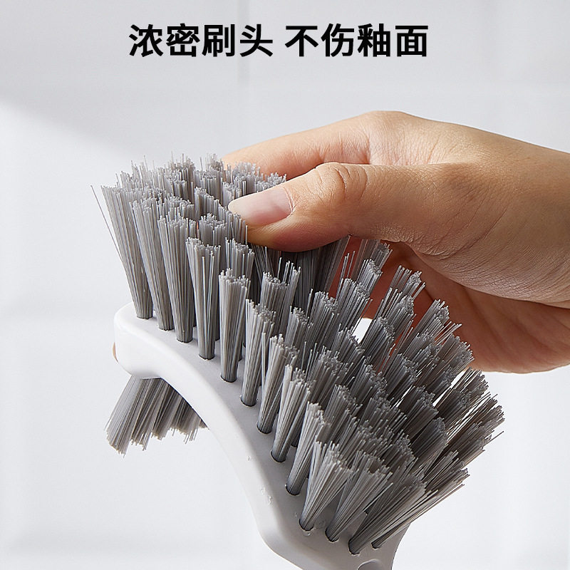 Multi-functional toilet brush 360 degrees dead angle household wall-mounted toilet wall-mounted cleaning toilet brush long handle
