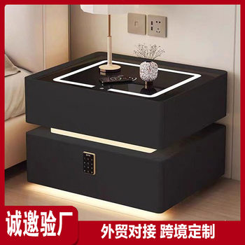 Floating Smart Bedside Table Modern Simple Wireless Charging Italian Style Minimalist Bedroom Home Creative Internet Celebrity Bedside Cabinet