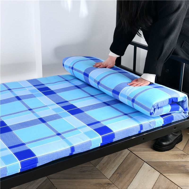 New Dormitory Mattress Student Hard Cotton Mat Sponge Moisture-Proof Mat Thickened School Military Training Army Green Available for Wholesale
