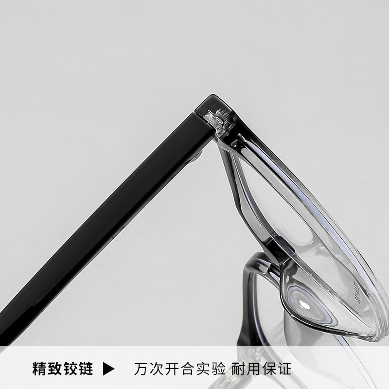 Harajuku style students tr90 large frame glasses frame black frame men without makeup box myopia glasses frame women 9015 high quality