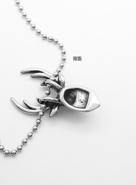 朋克项链吊坠梅花鹿麋鹿角