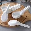 Jingdezhen Bone China Household Spoons and Chopsticks Porcelain Spoons Pure White Bone China Small Spoons Hotel Supplies Soup Spoons