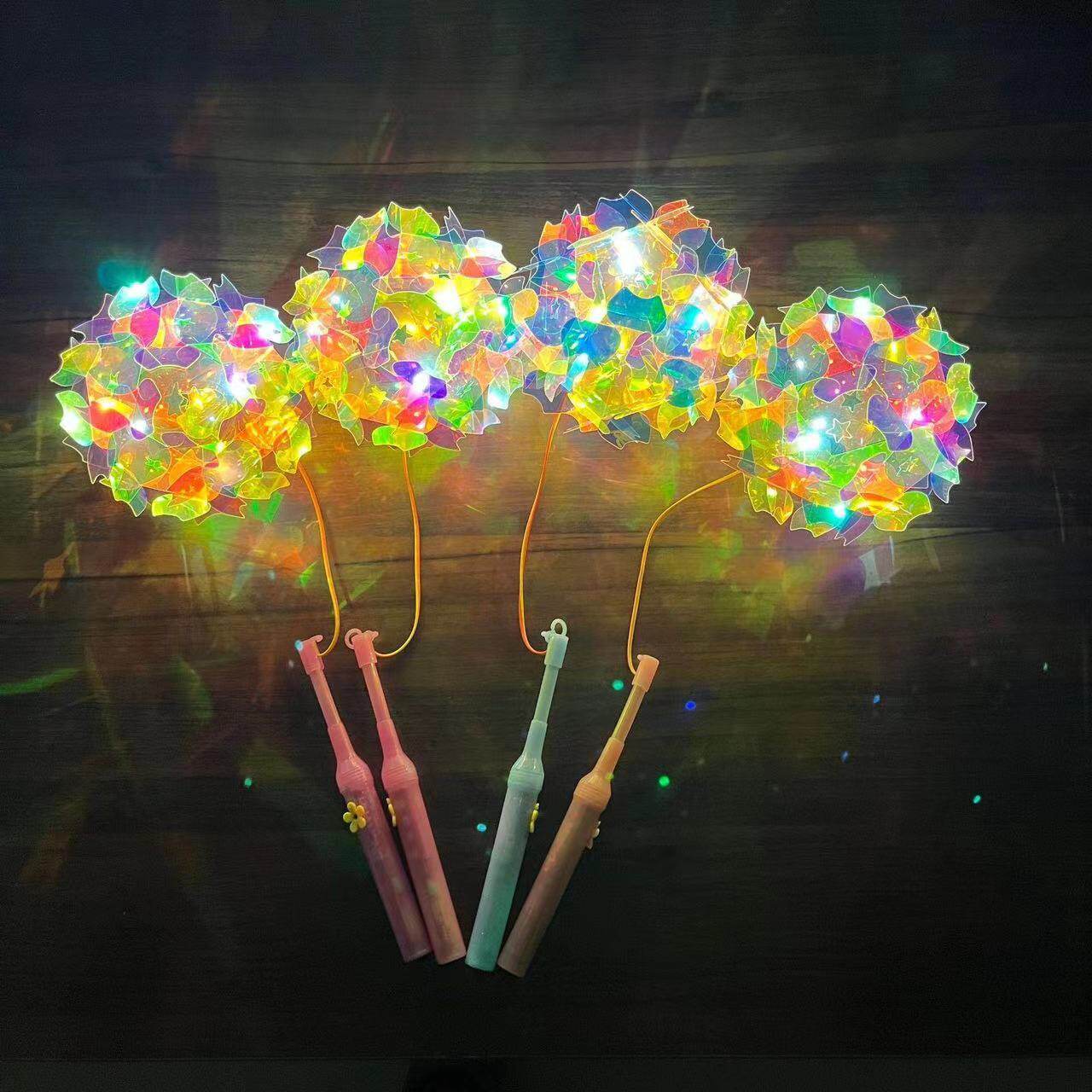 Internet Celebrity Lantern Laser Colorful Luminous Sequin Lantern Creative Luminous Portable Lamp Night Market Stall Small Commodities Wholesale