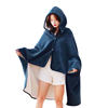 Blanket Shawl 2023 New Style Cape Style Thickened fleece-lined Double Layer Warm Office Nap Student Blanket Winter