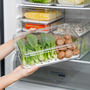 Refrigerator Storage Box Food-Grade Large Egg, Fruit and Vegetable Dumpling Box Storage Food Freezer Sealed Freezer