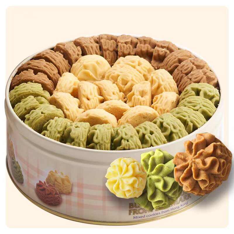 (Negotiable) Hong Kong Bear Flower Cookies Egg Roll Cookies Chocolate Egg Rolls for Gifts