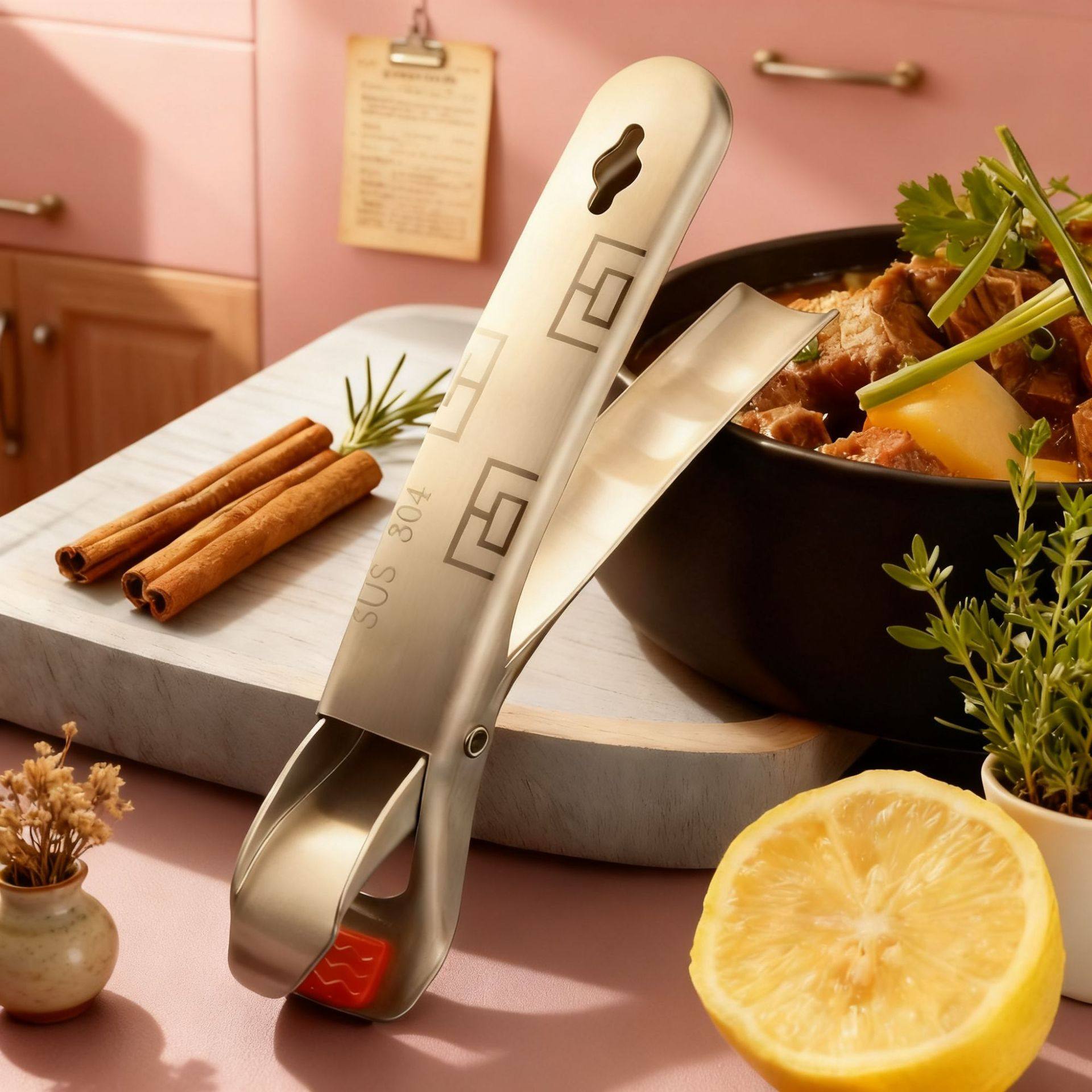 304 Stainless Steel Taishan Clip Multifunctional Kitchen Plate Clip Thickeneded Anti-Scalding Household Commercial Bowl Clip