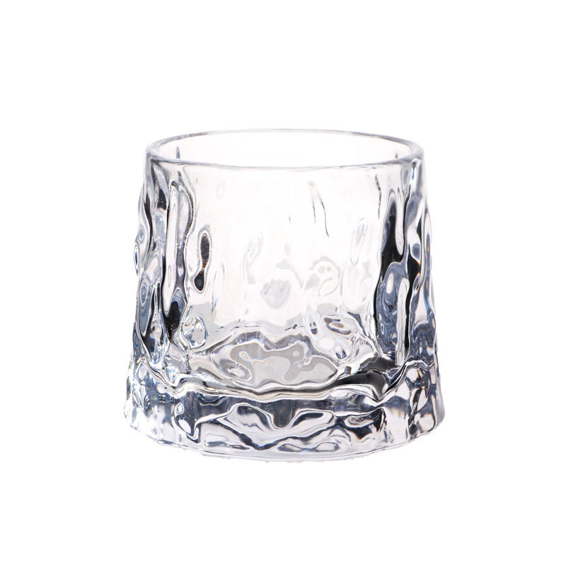 European-Style Whiskey Glass Crystal Glass Shaker Cup Tiktok Internet Celebrity Irregular Glass Spirit Glass Liquor Glass Barware