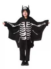 Cross-Border New Halloween Costume Kidsren's Luminous Ghost Bat Cloak Cloak Holiday Party Performance Cos Clothing