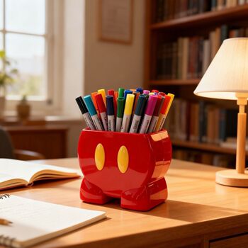 Mickey Desktop Storage Box Student Pen Holder Remote Control Storage Artifact Desktop Ornaments Multi-Functional Storage Box Ins