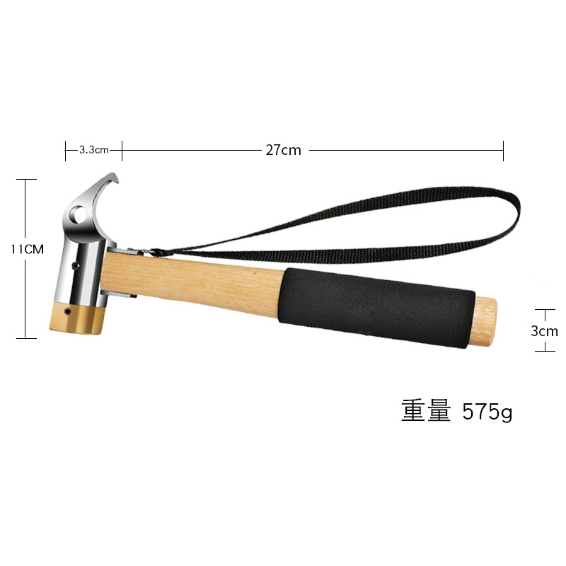 スポンジ木製ハンドル真鍮ハンマー