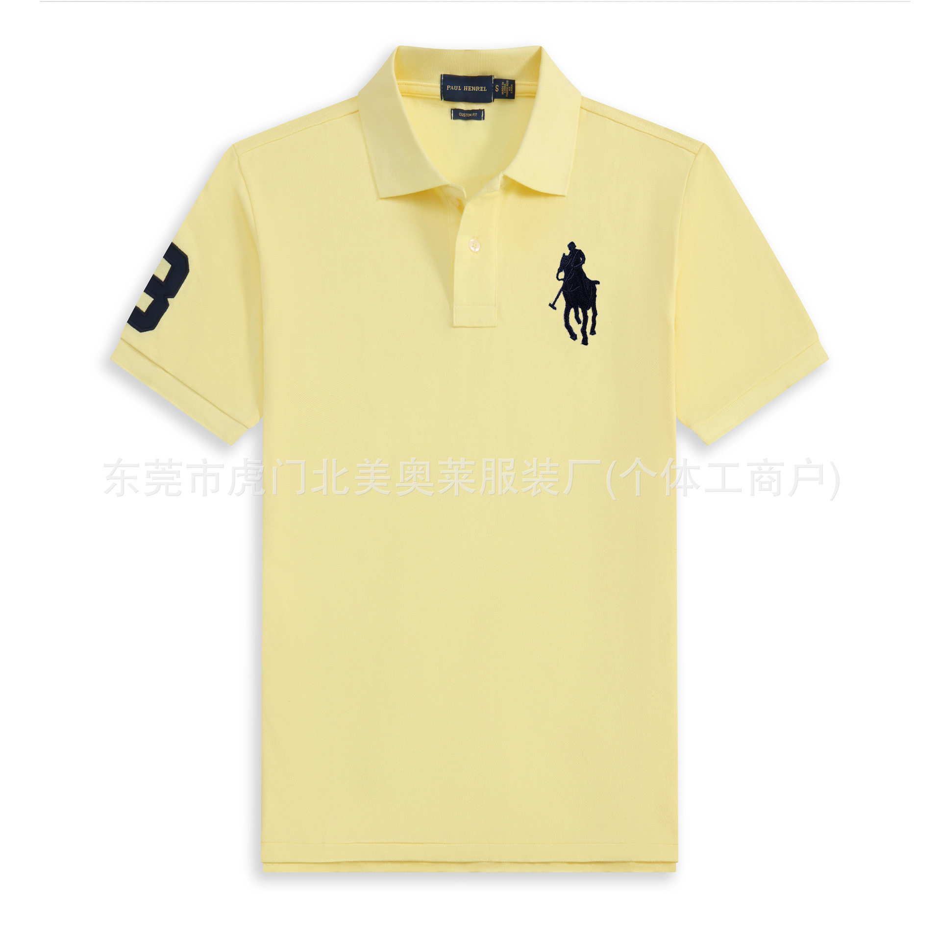 高品质版RL保罗大马标男士短袖polo衫纯棉翻领t恤男休闲马球衫