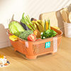 Printable Label Trendy Fruit and Vegetable Washing Basin Multifunctional Double-Layer Draining Basin Thickened Pet Kitchen Draining Basket