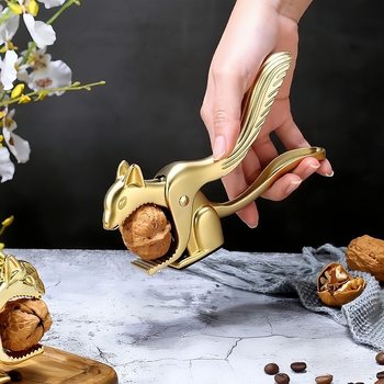 Squirrel-shaped walnut clip zinc alloy multi-functional nut clip walnut clip walnut pliers walnut nut shell breaker