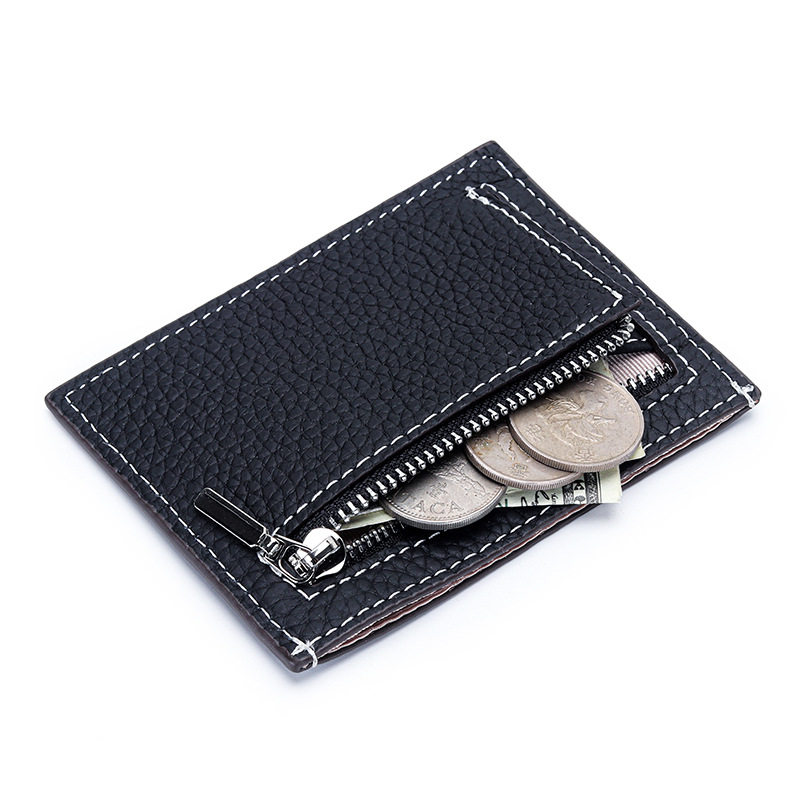 Genuine Card Holder for Women 2025 New Compact and Ultra-Thin Cowhide High-End Exquisite One-Piece Zipper Coin Purse