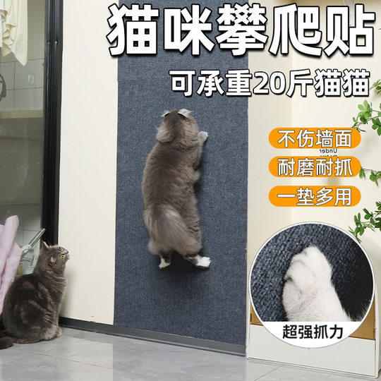 Anti-Cat Scratch Sofa Protection Leather Fabric Furniture Cat Scratch Pad Can Be Cut and Self-Adhesive to Repair Sofa Cat Scratch Board Wall Sticker
