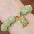 S136-8*6 светло-зеленая бочкообразная бусина из нефрита, похожая на японский браслет Fangsheng#SZ1476