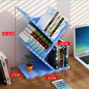 树形书架墙上桌面书架ins北欧办公室简易卧室房间树干书架小型