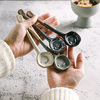 Ceramic heat-resistant coffee spoon long handle vintage Japanese clay seasoning mixing spoon wholesale stoneware handmade ins style small