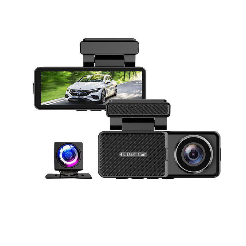 Cross-Border Front High-Definition 4K Rear 1080P Dual Recording Wifi Driving Recorder Parking Monitoring Black Exquisite Dashcam