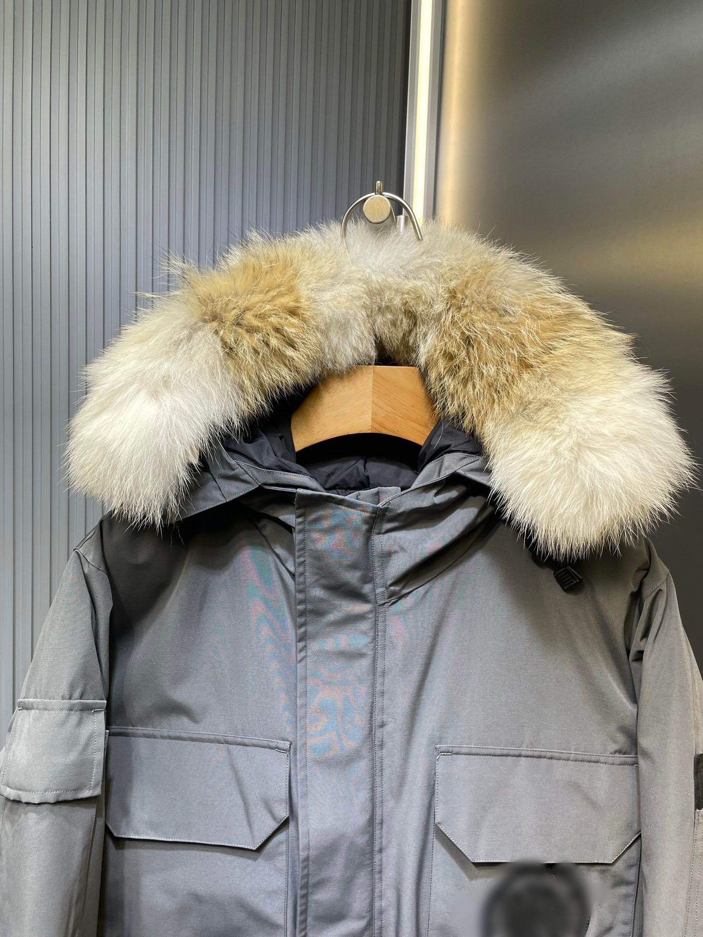 Ejia 08 Expedition Parka with Wolf Fur Collar Chip Version down Jacket Pure Original down Top Unisex Style