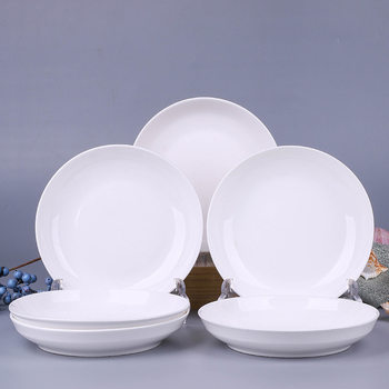 Ceramic Dish for Home Use, 10-Piece Set Including Rice Plates, Soup Plates, Fruit Plates, Creative Plates, Microwave-Safe Tableware, and Dish Plates