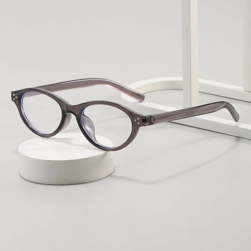 Anti-Blue Light Glasses for Women, Korean Style Retro Plain Glasses Frames for Nerds, Can Be Matched with Prescription Myopia Glasses Frames for Men