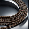 Single crystal copper bronze braided wire 8-strand braided 200 core brown single crystal copper oxygen-free copper wire