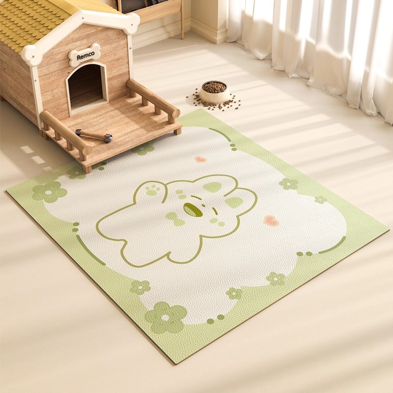 宠物地垫防水隔尿免洗PVC垫子狗窝耐磨可擦地垫养猫专用夏天地毯