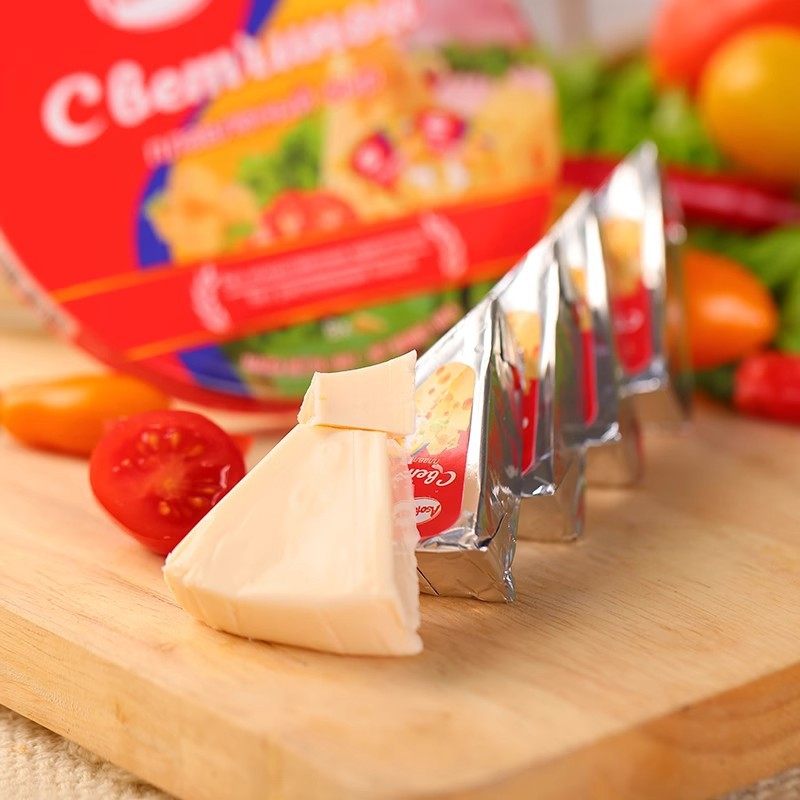 Russian Original Imported Triangular Cheese Cheese Ashov Snacks Ready-To-Eat Cheese Cheese 140g