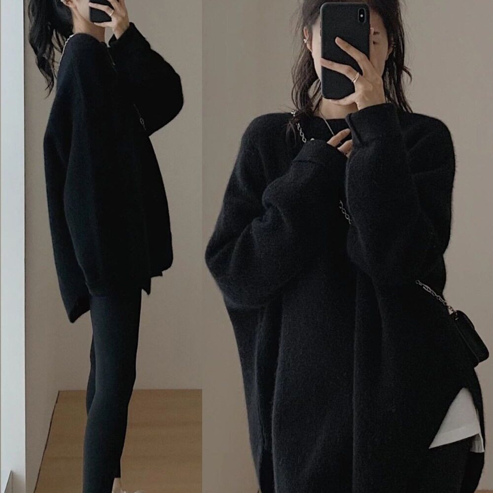 Maternity Sweater Winter Outfit Autumn and Winter Set Going Out Fashionable Trendy New 2025 Winter Top Knitwear