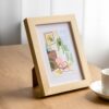 Solid wood photo frame empty frame color small picture frame wall hanging table poster certificate frame printed logoA3a45 inch 8k4