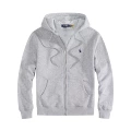 Metal zipper-grey green label