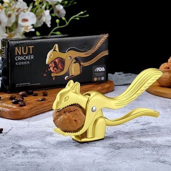 Squirrel-Shaped Walnut Clip Zinc Alloy Multifunctional Nut Clip Walnut Clip Walnut Pliers Walnut Nut Shell Breaker